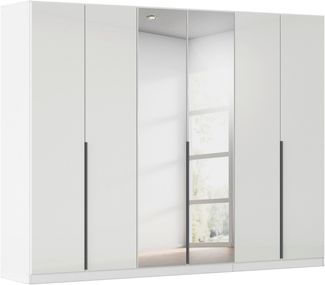 OTTO home Drehtürenschrank Kleiderschrank Kleiderschränke Schrank Garderobe AGORDO mit Glasfront (in zwei Griff-Farben, Breiten 91-405 cm) durchdachte Innenausstattung, in 8 Breiten und 2 Höhen MADE IN GERMANY