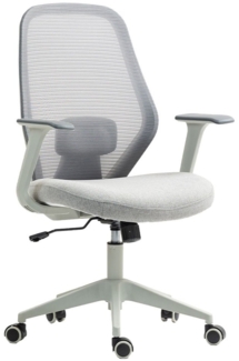 Drehstuhl Jane / Lybe, Nylon, Stoff, Grau, 58 x 99 x 63 cm