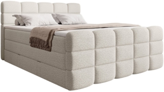 wonello Boxspringbett Carenzo, Doppelbett mit Bettkasten, wahlweise mit wonello premium Topper