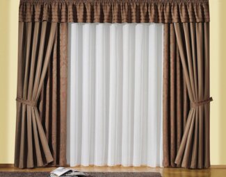 Wirth Gardine Lena (1 St), Faltenband, halbtransparent, Store