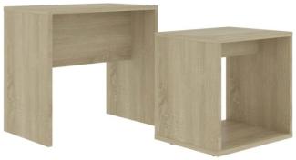 vidaXL Couchtisch-Set Sonoma-Eiche 48 x 30 x 45 cm Holzwerkstoff 802888