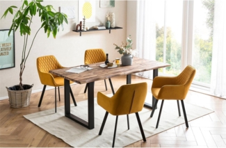Essgruppe aus 1 x Esstisch Akazie 4 x Esszimmerstuhl