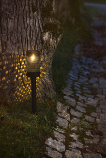 LED-Solar-Wegleuchte "Blace", Edelstahl, schwarz,