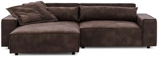 OTTO home Ecksofa KINLEE Design-Sofa mit Recamiere rechts/links, Maße B/T/H 251/144/70cm, L-Form mit Wellenunterfederung, ohne Bettfunktion, modern und beguem