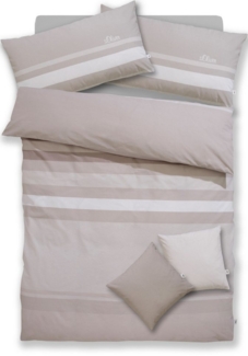 s.Oliver Bettwäsche Fenja in Gr. 135x200 oder 155x220 cm, Renforcé, 2 teilig, gestreifte Bettwäsche, mit GRATIS-Zugabe: 2x Kissenhüllen