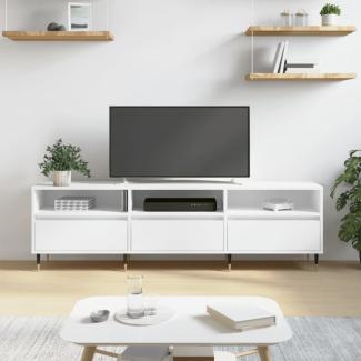 vidaXL TV-Schrank Weiß 150x30x44,5 cm Holzwerkstoff 831260