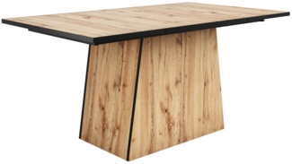 SeedWave Esstisch Esstisch mit Holzmaserung für 4-6 Personen, stilvolles Design, vielseitig für Esszimmer oder Büroeinsatz, einfache Montage