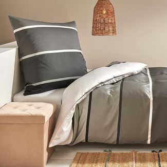 TRAUMSCHLAF Bettwäsche Orlando, Mako Satin, 3 teilig, hochwertige Satin Bettwäsche