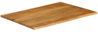 vidaXL Tischplatte mit Baumkante 90x80x3,8 cm Massivholz Mango 370795
