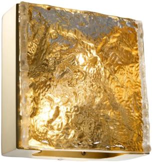 Casa Padrino Hotel Restaurant Wandleuchte Gold 24 x 12,5 x H. 23 cm - Luxus Möbel