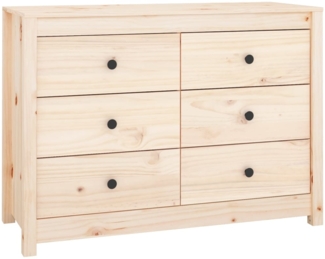 vidaXL Beistellschrank 100x40x72 cm Massivholz Kiefer 821764