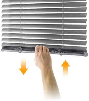 euroharry Jalousie Cordless-Schnurlos Aluminium Venetian Blind Alu Jalousie Rollo