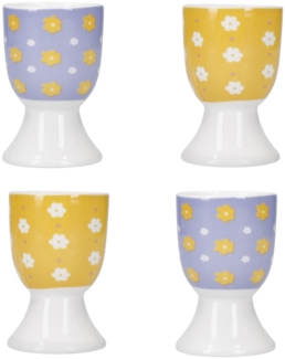neuetischkultur 4er-Set Floral Eierbecher Porzellan