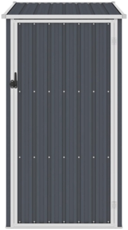 vidaXL Gerätehaus, Verzinkter Stahl Anthrazit, 87 x 98 x 159 cm