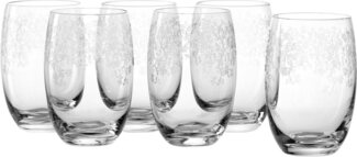 Leonardo Chateau Longdrinkglas 6er Set, Trinkglas, Wasserglas, Edles Glas mit Gravur, 350 ml, 35299