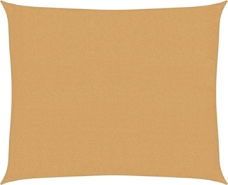 vidaXL Sonnensegel 160 g/m² Rechteckig Sandfarbe 2,5x3 m HDPE 4002034