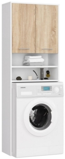Raumhirsch Furniture Waschmaschinenumbauschrank mit zwei Türen, 64 × 30 × 180 cm
