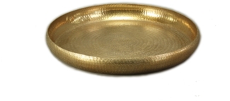 Tablett rund, Gold 53 cm