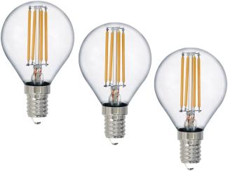 E14 Filament LED 3Stk. - 2 Watt, 250 Lumen, warmweiß, Ø 4cm - nicht dimmbar