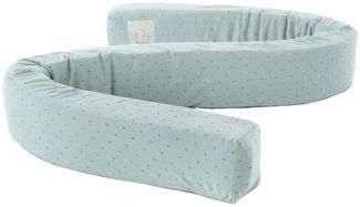 Träumeland Bettschlange Twister blau 10 x 200 x 12 cm