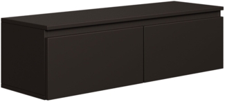 Selsey 'Bemmi' TV-Hängeboard, Schwarz, ca. 30 x 100 x 32 cm