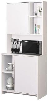 HTI-Living Hochschrank Küchenschrank Malin Weiß (Stück, 1-St, 1 Küchenschrank) Küchenbuffet