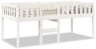 vidaXL Kinderbett ohne Matratze Weiß 80x200 cm Massivholz Kiefer 855013