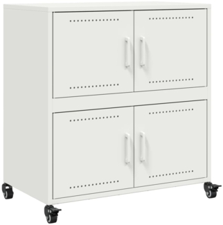 vidaXL Sideboard Weiß 68,5x39x72 cm Stahl 846655