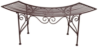 GartenHero Rundbank Bogenbank Eisen Metallbank Bank Gartenbank Rundbank Gartenmöbel Garten (1-St)