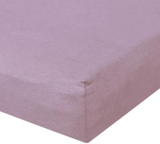 BettwarenShop Jersey Spannbetttuch Ultra-Stretch|200x220 - 220x240 cm| flieder