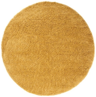 Tapiso Hochflor-Teppich ESSENCE, rund, Höhe: 40 mm, Wohnzimmer, Schlafzimmer, Hochflor, Einfarbig
