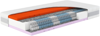 Hn8 Taschenfederkern-Matratze "Sleep Balance TFK", H3/H4, 90 x 200 cm, Höhe: ca. 24 cm