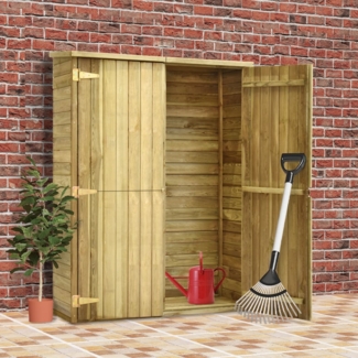 vidaXL Garten-Geräteschuppen 123x50x171 cm Kiefernholz Imprägniert 46361