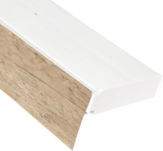 Bestlivings 1-3 Läufige Vorhangschiene mit Innenlauf aus Kunststoff und Kunststoff Blende Sonoma 480cm 1-läufig
