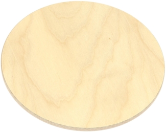 Multiplexplatte Holzplatte Tischplatte Rund - Größe 40 x 40 cm - Höhe 1,8 cm - Farbe Natur