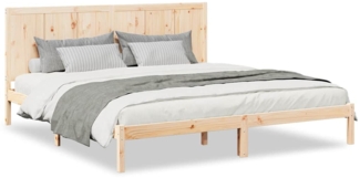 vidaXL Massivholzbett Extra Lang ohne Matratze 200x210 cm 3309249