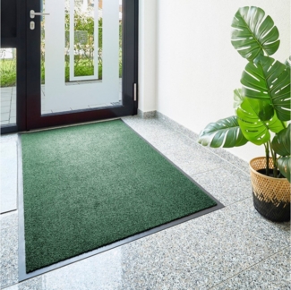 my home Fußmatte Emil, Made in Netherlands, rechteckig, Höhe: 6 mm, Schmutzfangmatte, Uni Farben, rutschhemmend, waschbar (Handwäsche)