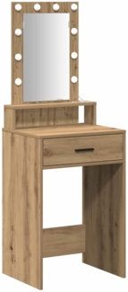 vidaXL Schminktisch mit Speicher Braun 50 x 41 x 140 cm Holzwerkstoff 865162