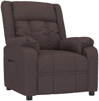vidaXL Liegestuhl Dunkelbraun 82 x 93 x 96 cm Stoff 348113