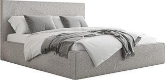 WFL GROUP Polsterbett Terra Slim (Modernes Polsterbett mit Bettkasten, Lattenrost aus Holz, 120x200 cm)