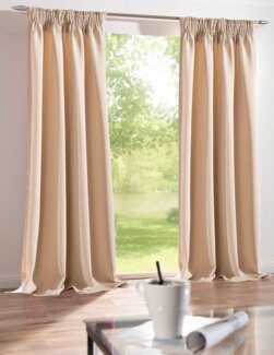 DecoHome24 Gardine Brillant (2 St), Kräuselband, blickdicht, blickdicht