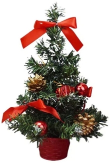 Coonoor Künstlicher Weihnachtsbaum Mini Weihnachtsbaum Künstlicher Tannenbaum Klein Desktop Deko, für Home Office Schreibtisch