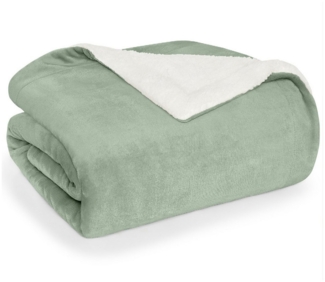 Wohndecke Sherpa-Fleecedecke, Oeko-TEX Zertifiziert, Blumtal, hochwertig, weich, warm, flauschig