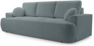 Selsey 'Barletto' 3-Sitzer-Sofa mit Schlaffunktion und Stauraum, Bouclé, Grau