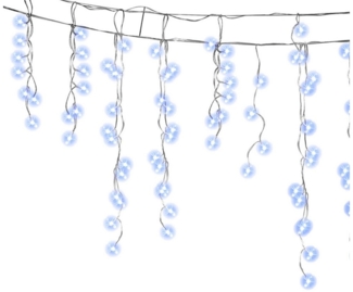 Clanmacy LED-Lichterkette LED Eisregen Lichterkette Eiszapfen 400LEDs Weihnachtsdeko Außen Innen, Weihnachten