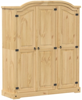 vidaXL Kleiderschrank Corona 151,5x52x186 cm Massivholz Kiefer 4012158