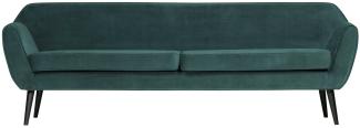 WOOOD Rocco XL Sofa 230 cm Samt Teal