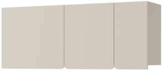 Beautysofa Hängeregal LICO mit 3 Türen, 3 Regalböden, ideal für Jugendzimmer, Schlafzimmer, Wohnzimmer, moderne Farben Sandbeige oder Eukalyptus