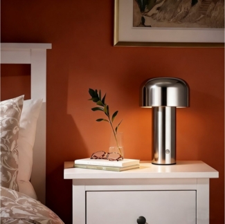 OTTO home LED Tischleuchte Ronno, USB-Ladefunktion, LED fest integriert, warmweiß - kaltweiß, LED, dimmbar, Farbwechsel, kabellos, USB-C, Akku