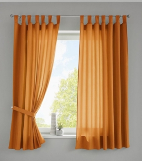 Gardinenbox Vorhang, Schlaufe (2 St), blickdicht, Microfaser, Schal Microsatin »Berlin« Blickdicht Kräuselband Raffhalter 20400N2